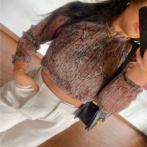 Printed long sleeve blouse - Picture 5 of 9